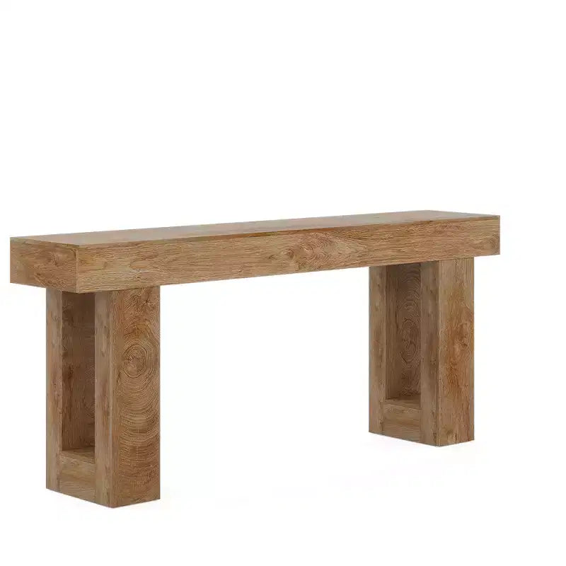 MAYEERTY Table console rustique de style campagnard de 63 pouces, table d'appoint pour entrée
