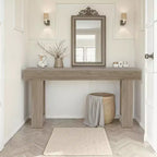 MAYEERTY Table console rustique de style campagnard de 63 pouces, table d'appoint pour entrée