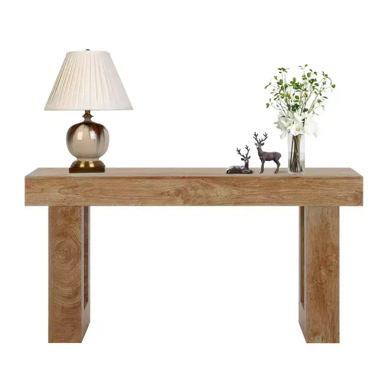 MAYEERTY Table console rustique de style campagnard de 63 pouces, table d'appoint pour entrée