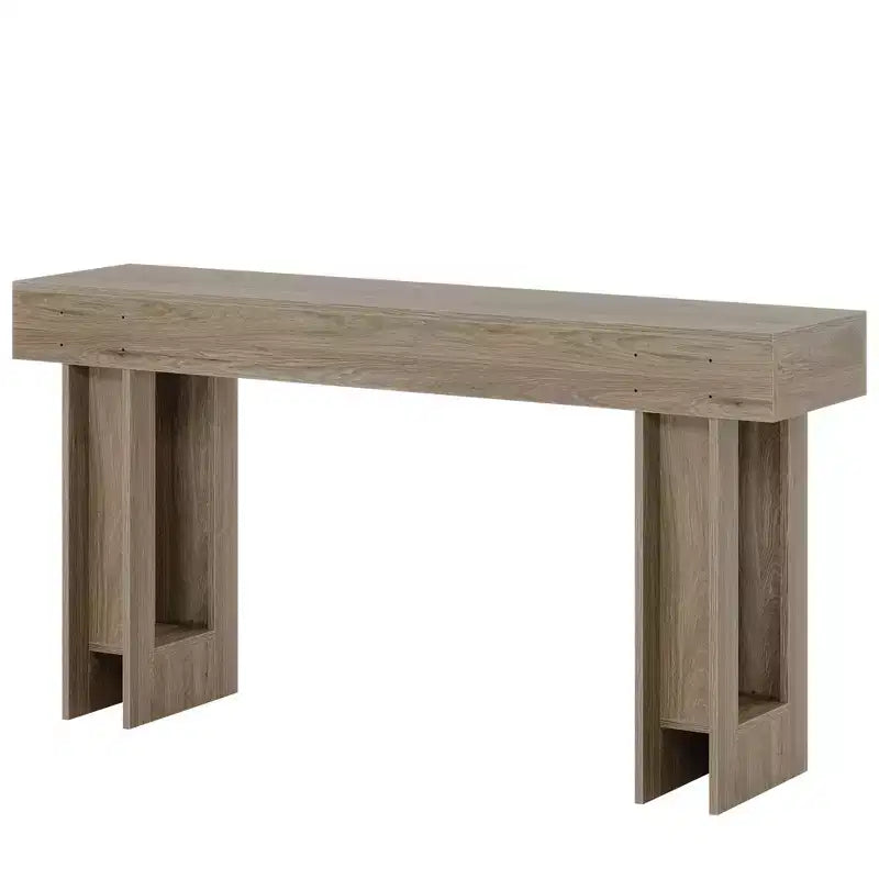MAYEERTY Table console rustique de style campagnard de 63 pouces, table d'appoint pour entrée