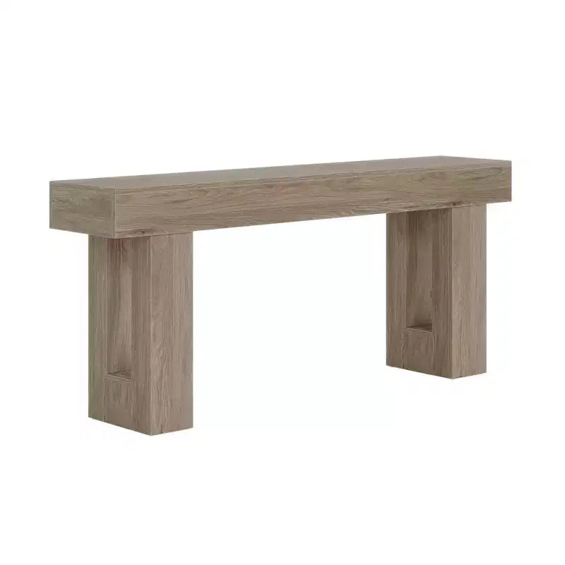 MAYEERTY Table console rustique de style campagnard de 63 pouces, table d'appoint pour entrée