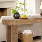 MAYEERTY Table console rustique de style campagnard de 63 pouces, table d'appoint pour entrée