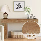 MAYEERTY Table console rustique de style campagnard de 63 pouces, table d'appoint pour entrée