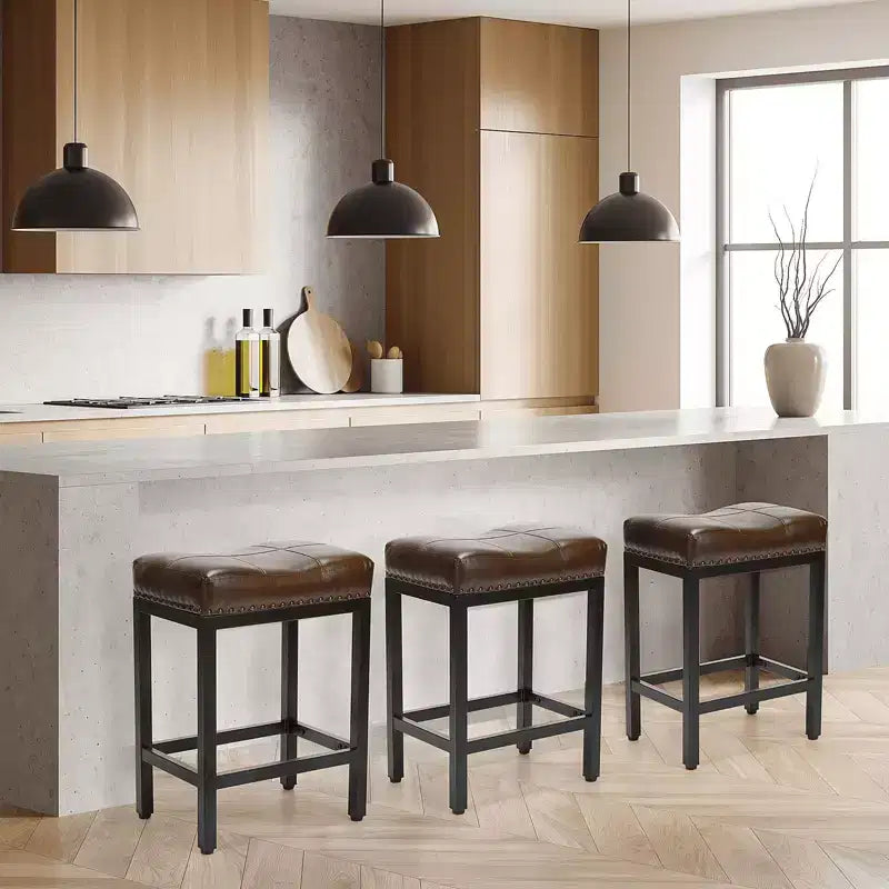 MAYEERTY Lot de 2 tabourets de bar, tabourets de cuisine pour îlot de cuisine, table de salle à manger