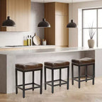 MAYEERTY Lot de 2 tabourets de bar, tabourets de cuisine pour îlot de cuisine, table de salle à manger
