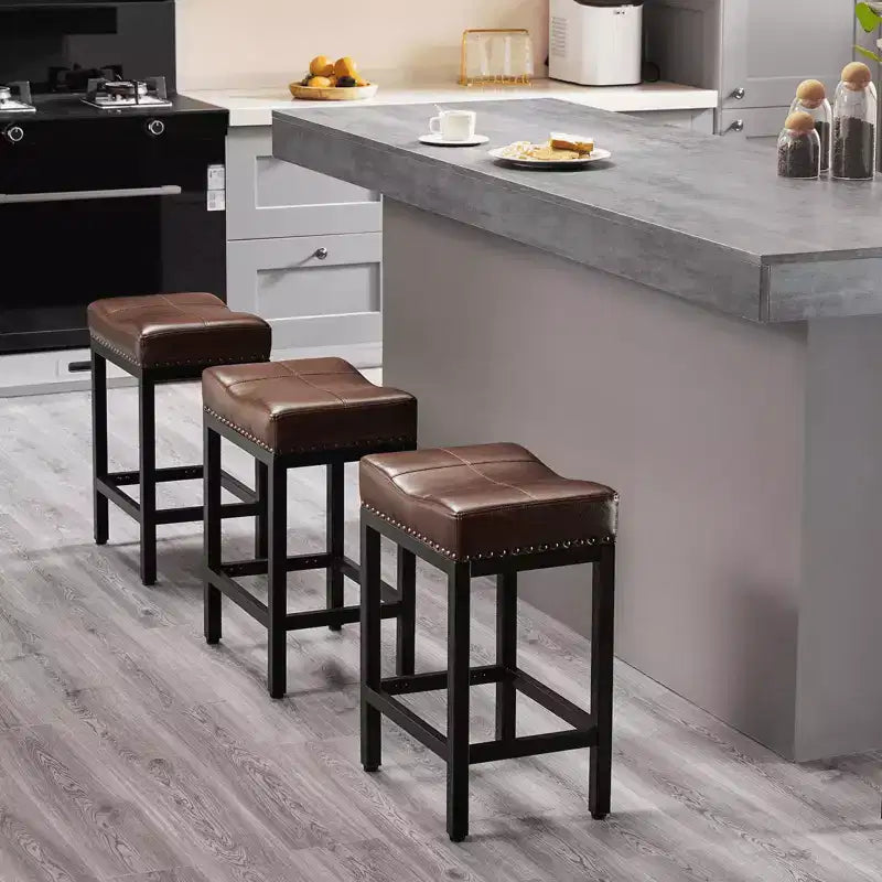 MAYEERTY Lot de 2 tabourets de bar, tabourets de cuisine pour îlot de cuisine, table de salle à manger