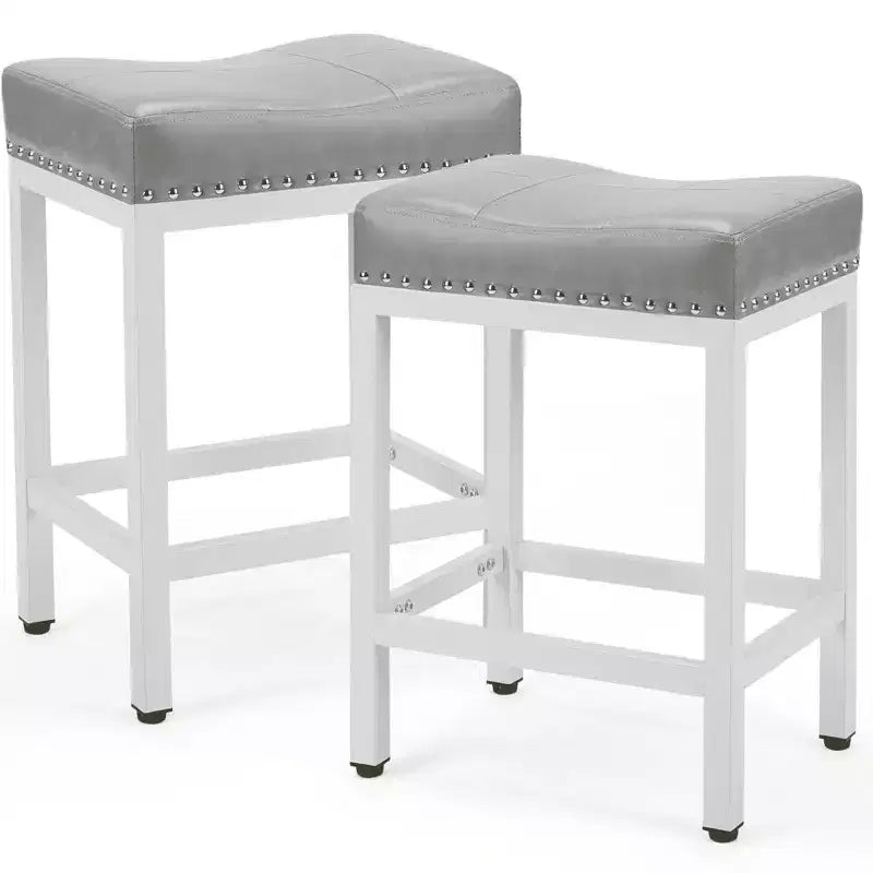 MAYEERTY Lot de 2 tabourets de bar, tabourets de cuisine pour îlot de cuisine, table de salle à manger