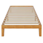 MAYEERTY Cadre de lit en bois sans ressort avec lattes robustes, design minimaliste et installation facile