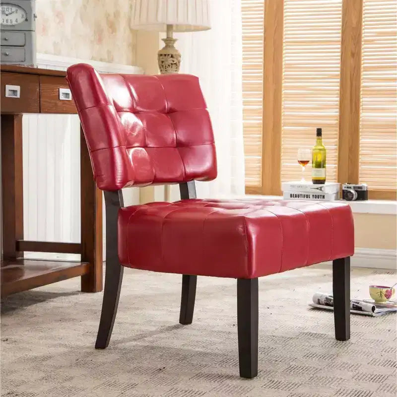 Fauteuil d'appoint moderne Okak, fauteuil d'appoint touffeté en boucle Movile avec assise surdimensionnée pour salon, chambre, appartement
