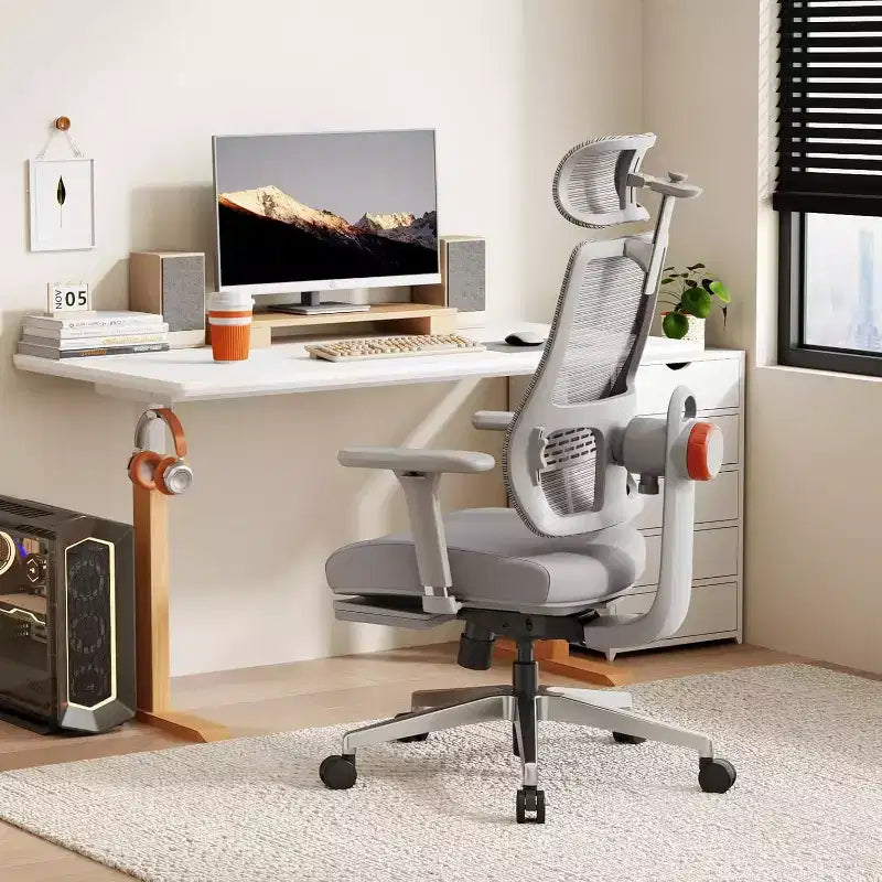 Chaise de bureau à domicile Newtral Magich-GPro avec repose-pieds - Accoudoirs 4D