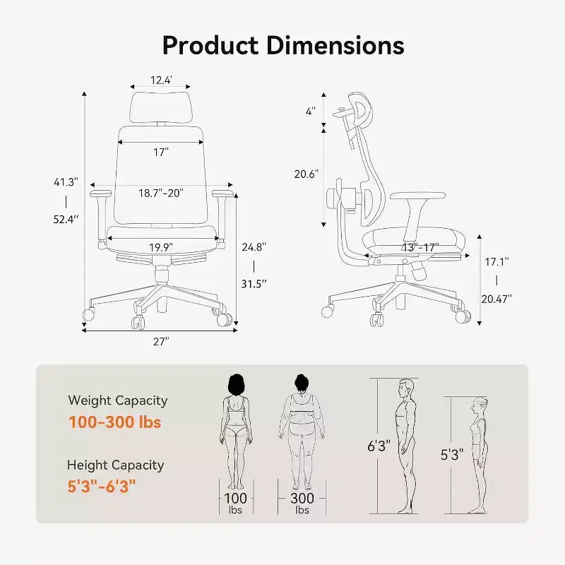 Chaise de bureau à domicile Newtral Magich-GPro avec repose-pieds - Accoudoirs 4D