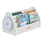 Chariot à livres double face ECR4Kids avec minuterie, bibliothèque portable
