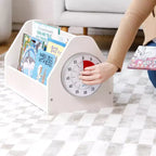Chariot à livres double face ECR4Kids avec minuterie, bibliothèque portable
