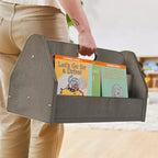 Chariot à livres double face ECR4Kids avec minuterie, bibliothèque portable