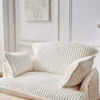Fauteuil de canapé convertible compressé avec ottoman, Fauteuil moderne en velours côtelé pour petits espaces, salon, dortoir ou appartement