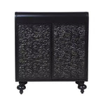 CLIHOME Armoire d'appoint avec 2 portes, buffet avec rangement, armoire de rangement décorative effet vieilli