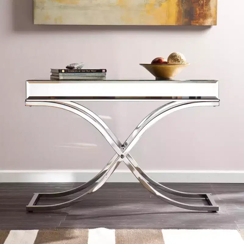 Console miroir Ava - Argent - SEI