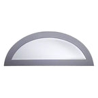 Console demi-lune miroir Lindsay - Argent - SEI