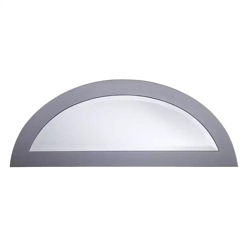 Console demi-lune miroir Lindsay - Argent - SEI