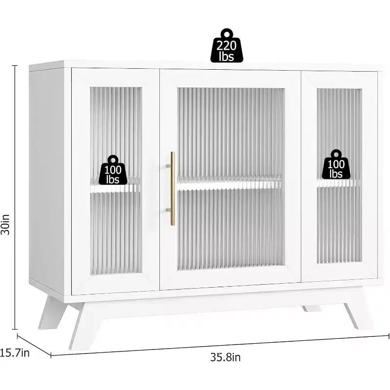 Meuble buffet avec rangement, grand buffet de 36 po