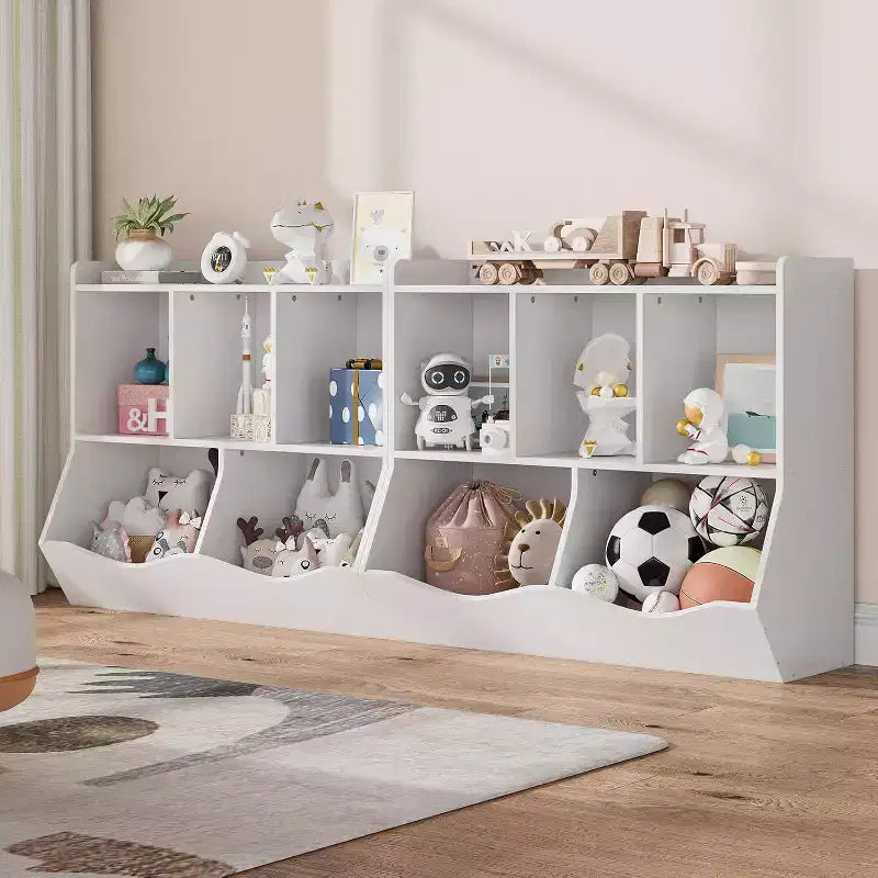Organisateur de rangement de jouets, étagère à livres pour enfants avec meuble de rangement, organisateur de jouets pour chambre d'enfant, salle de jeux, crèche
