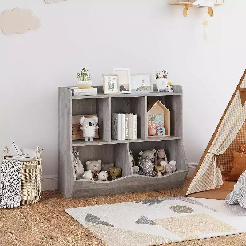 Organisateur de rangement de jouets, étagère à livres pour enfants avec meuble de rangement, organisateur de jouets pour chambre d'enfant, salle de jeux, crèche