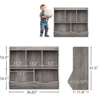 Organisateur de rangement de jouets, étagère à livres pour enfants avec meuble de rangement, organisateur de jouets pour chambre d'enfant, salle de jeux, crèche