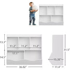 Organisateur de rangement de jouets, étagère à livres pour enfants avec meuble de rangement, organisateur de jouets pour chambre d'enfant, salle de jeux, crèche