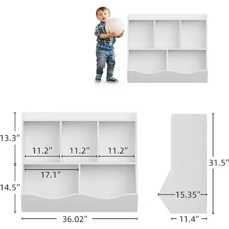 Organisateur de rangement de jouets, étagère à livres pour enfants avec meuble de rangement, organisateur de jouets pour chambre d'enfant, salle de jeux, crèche