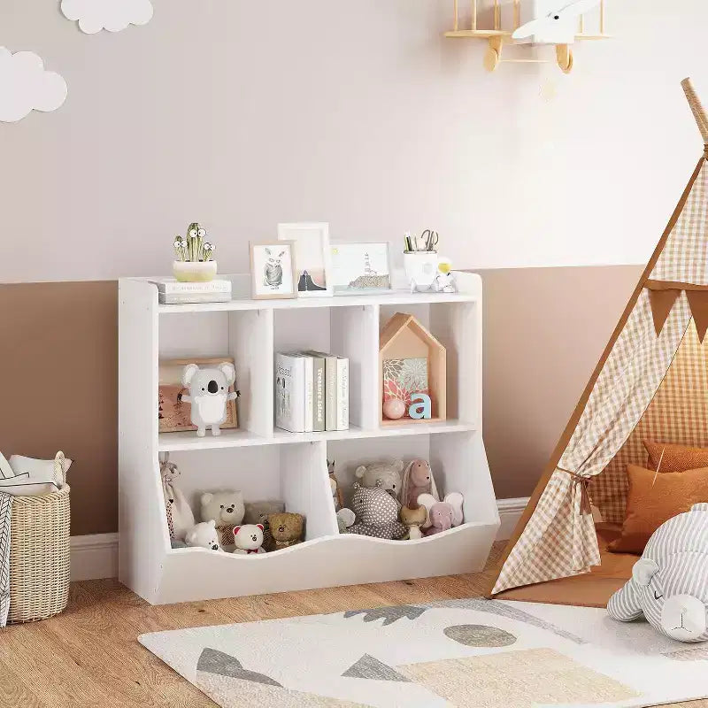 Organisateur de rangement de jouets, étagère à livres pour enfants avec meuble de rangement, organisateur de jouets pour chambre d'enfant, salle de jeux, crèche