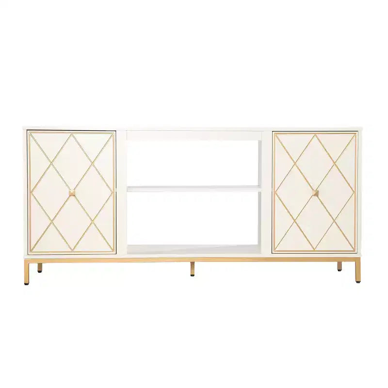 Marradi Media Console with Storage - Off-White - SEI
