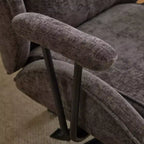 Chaise pivotante Karl Home en PU noir à dossier haut, réglable, pour l'intérieur et les loisirs