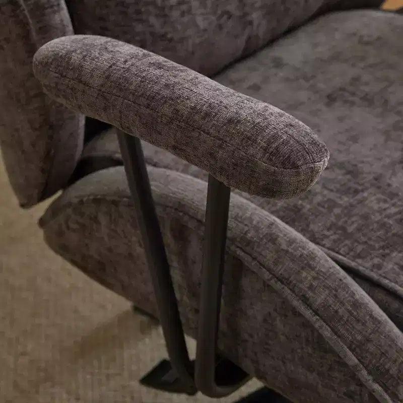 Chaise pivotante Karl Home en PU noir à dossier haut, réglable, pour l'intérieur et les loisirs
