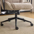 Chaise pivotante Karl Home en PU noir à dossier haut, réglable, pour l'intérieur et les loisirs