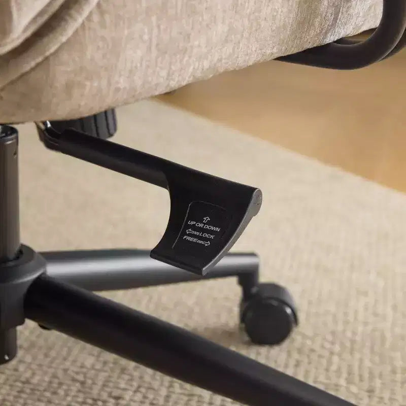 Chaise pivotante Karl Home en PU noir à dossier haut, réglable, pour l'intérieur et les loisirs