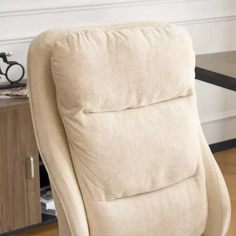 Chaise pivotante Karl Home en PU noir à dossier haut, réglable, pour l'intérieur et les loisirs