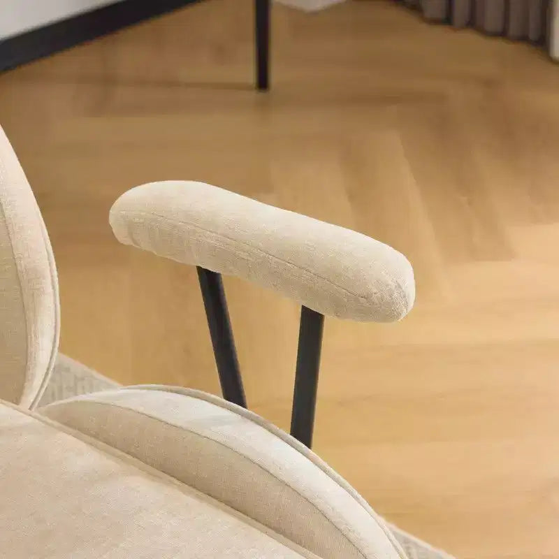 Chaise pivotante Karl Home en PU noir à dossier haut, réglable, pour l'intérieur et les loisirs