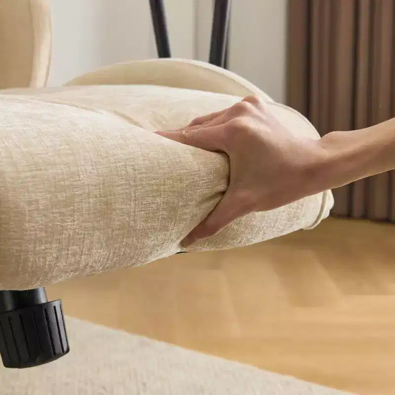 Chaise pivotante Karl Home en PU noir à dossier haut, réglable, pour l'intérieur et les loisirs