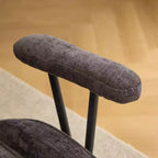 Chaise pivotante Karl Home en PU noir à dossier haut, réglable, pour l'intérieur et les loisirs