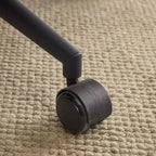 Chaise pivotante Karl Home en PU noir à dossier haut, réglable, pour l'intérieur et les loisirs