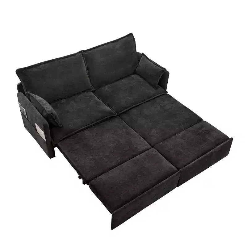 Canapé convertible Whisen avec rangement latéral et ports de charge USB/C-TYPE