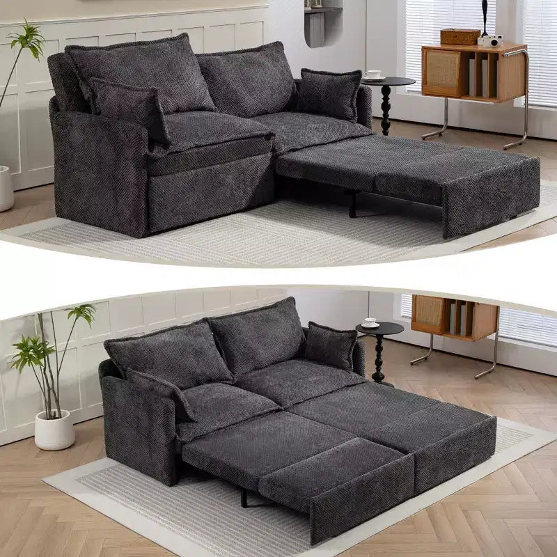 Canapé convertible Whisen avec rangement latéral et ports de charge USB/C-TYPE