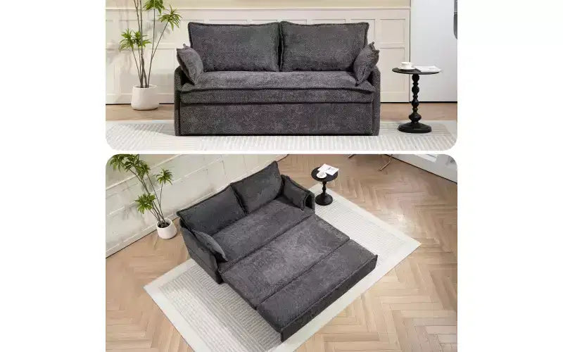 Canapé convertible Whisen avec rangement latéral et ports de charge USB/C-TYPE