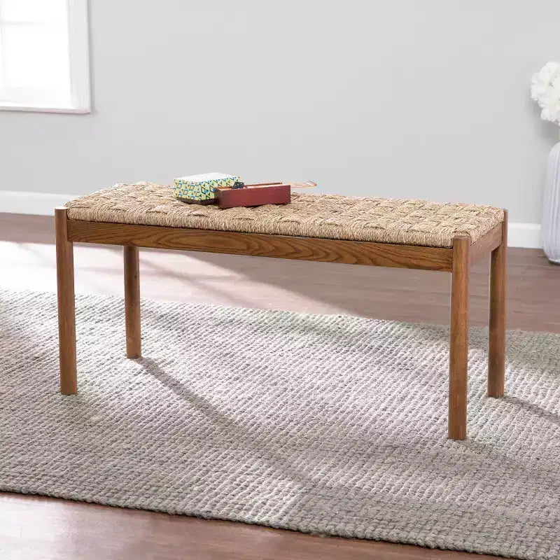 Banc en herbe de mer naturelle Scalby - Marron - SEI