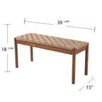 Banc en herbe de mer naturelle Scalby - Marron - SEI