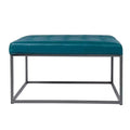 Ciarin Upholstered Cocktail Ottoman - Blue - SEI
