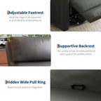 Fauteuil inclinable manuel Garvee avec pivotement à 360° et fonction bascule, revêtement en similicuir doux, soutien ergonomique