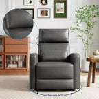Fauteuil inclinable manuel Garvee avec pivotement à 360° et fonction bascule, revêtement en similicuir doux, soutien ergonomique