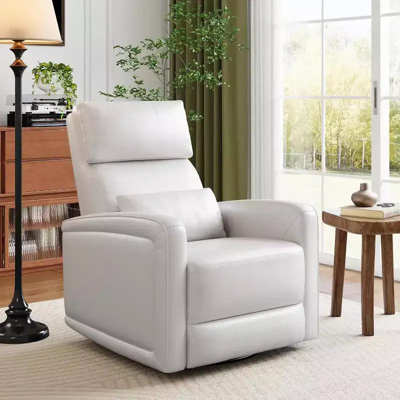 Fauteuil inclinable manuel Garvee avec pivotement à 360° et fonction bascule, revêtement en similicuir doux, soutien ergonomique