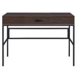 HomeRoots 42 Brown and Black Writing Desk